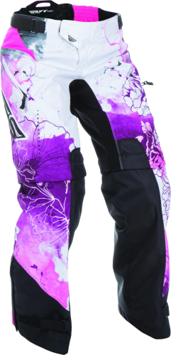 Fly Racing - Fly Racing Kinetic Womens Over the Boot Pants - 370-65210 - Pink/Purple - 13-14
