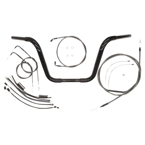 Magnum - Magnum Caliper Ape Hanger Handlebar Installation Kit - 14in. - Black - 48827-114