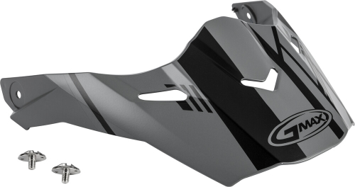 G-Max - G-Max Visor with Screws for AT-21/S Helmets - Epic Matte Grey/Black - G021070