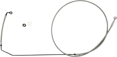 Magnum - Magnum XR Stainless Dot Brake Line Kit - +4in. / +8in. - Stainless with Chrome Fittings - SSC1416-91