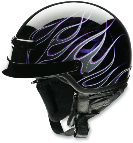 Z1R - Z1R Nomad Hellfire Helmet - 0103-0688 - Black/Purple - X-Small