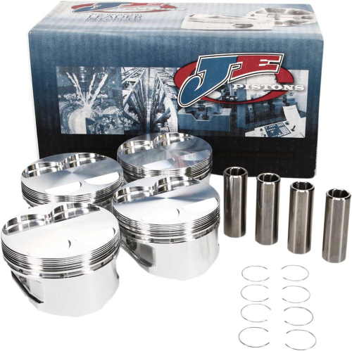 J.E. Pistons - J.E. Pistons Round Piston Kit - 3.00mm Oversize to 84.00mm, 12.8:1 Compression - 172945