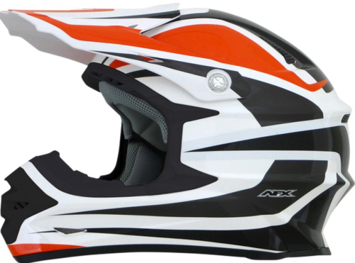 AFX - AFX FX-21 Graphics Helmet - 0110-4111 - Orange/White Multi - X-Small