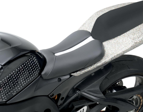 Saddlemen - Saddlemen Gel-Channel Track One-Piece Solo Seat with Rear Cover - 0810-0786
