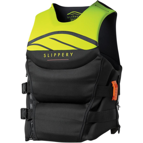 Slippery - Slippery Array Side Entry Neo Vest - 3240-0767 - Black/Lime - Medium