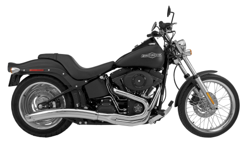 SuperTrapp - SuperTrapp 2-Into-1 Low Roller Exhaust System - Chrome - 128-72570