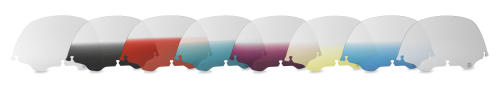 Memphis Shades - Memphis Shades Standard Windshield - 12in. - Gradient Ruby - MEP8022
