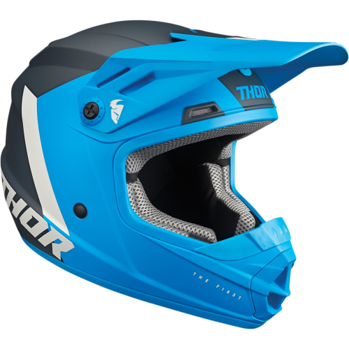 Thor - Thor Sector Chev Youth Helmet - 0111-1476 - Blue/Light Gray - Medium