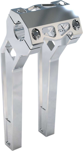 LA Choppers - LA Choppers 1.25in. Pullback Riser Kit - 10in. - Raw Aluminum - LA-7481-10R