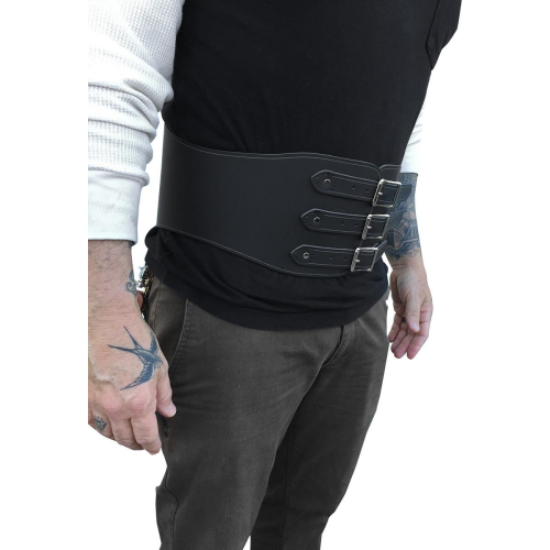 Nash Motorcycle Company - Nash Motorcycle Company Kidney Belts - KBSBLN - Black - Small