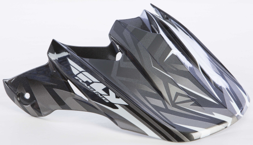 Fly Racing - Fly Racing Visor for F2 Carbon Helmets - Andrew Short Graphic Gray/White/Black - F2 VISOR SHORTY GY/W