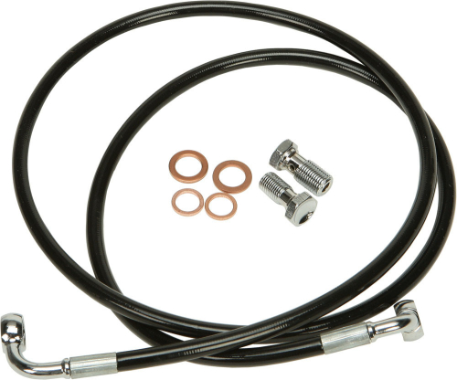 HardDrive - HardDrive Black Vinyl Brakeline Kit - +10in. Length - HD-0805-BK
