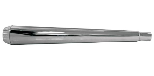 Bassani Manufacturing - Bassani Manufacturing 4in. Megaphone Slip-Ons with 2 1/4in. Baffles for Bassani Header Pipes - Chrome - 31117J