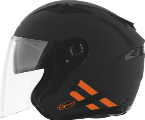 G-Max - G-Max OF77 Downey Helmet - G3774275 - Matte Gray/Orange - Medium