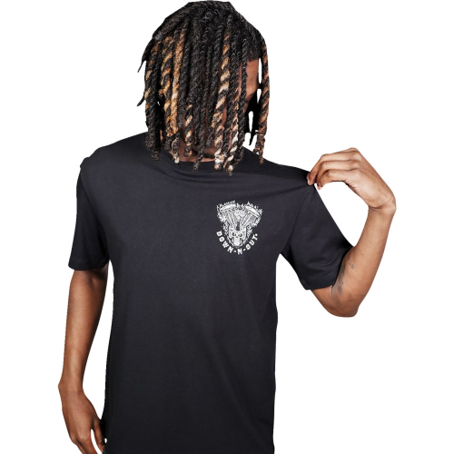 Lethal Threat - Lethal Threat Down-N-Out Shove It T-Shirt - DT10046S - Black - Small