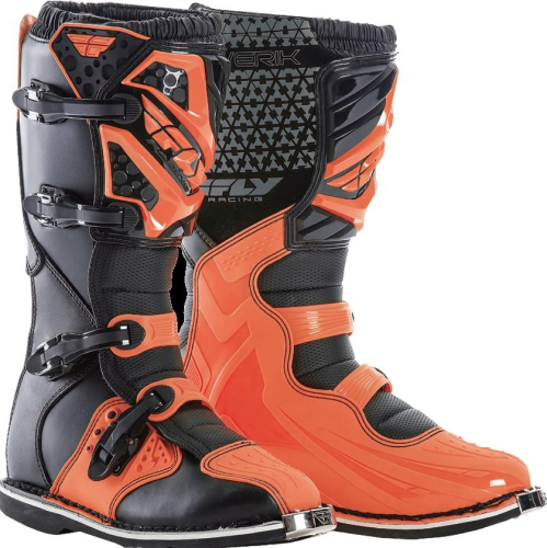 Fly Racing - Fly Racing Maverik MX Boots - 364-56907 - Orange - 7