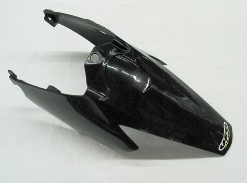 UFO Plastics - UFO Plastics Rear Fender with Side Panels - Black - KT03080-001