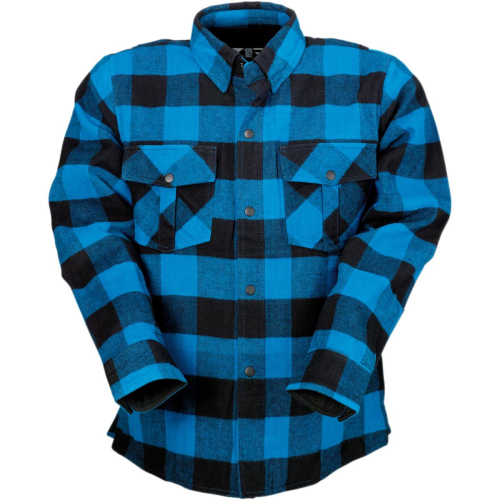 Z1R - Z1R The Duke Flannel Shirt - 3040-2869 - Blue/Black - X-Large
