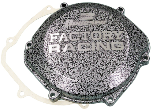 Boyesen - Boyesen Factory Clutch Cover - Silver/Black - CC-10