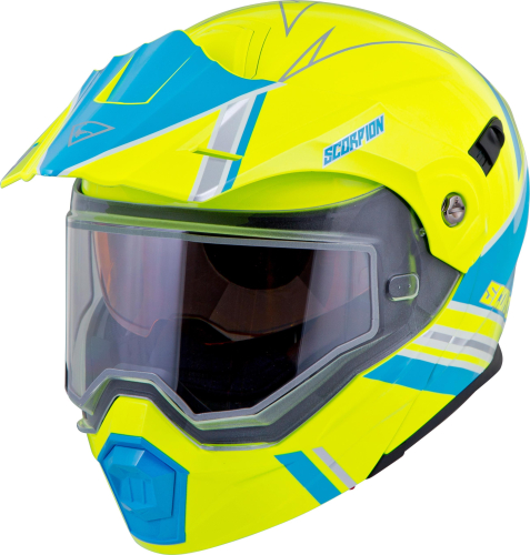 Scorpion - Scorpion EXO-AT950 Teton Helmet - 95-1193-SD - Hi-Vis/Blue - Small