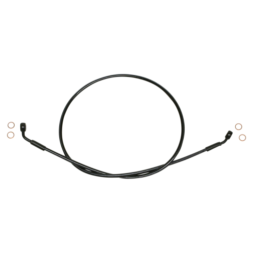 Magnum - Magnum Black Coated XR Stainless Front Brakeline Kit with Black Fittings - 48in. Total Length - SBB0608-48