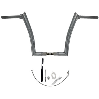 Fat Baggers, Inc. - Fat Baggers, Inc. 1-1/2in. EZ Install Pointed Top Handlebar Kit - Chrome - 819914