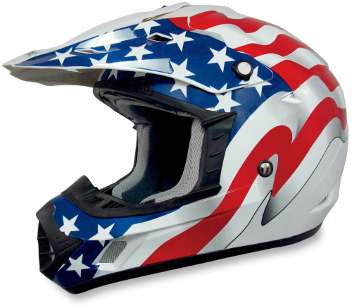 AFX - AFX FX-17 Freedom Helmet - 0110-2376 - White Flag - Medium