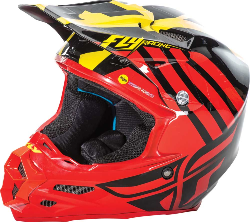 Fly Racing - Fly Racing F2 Carbon MIPS Zoom Helmet - 73-4202S - Red/Black/Yellow - Small