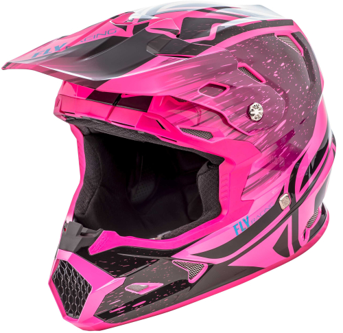 Fly Racing - Fly Racing Toxin Resin Helmet  - 73-8529-9-2X - Black/Neon Pink - 2XL