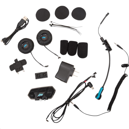J&M - J&M Elite BT-04 Series Bluetooth Headset for Flip-Up/Open Style Helmets - HSBT-04EL-LDC