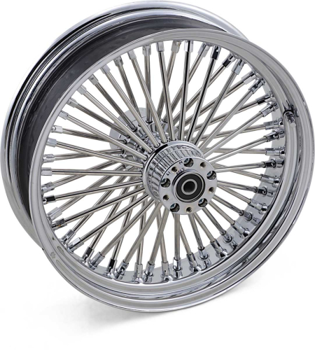 Drag Specialties - Drag Specialties Fat Daddy 50 Spoke Radially Laced Rear Wheel - 18x3.5 - 0204-0257