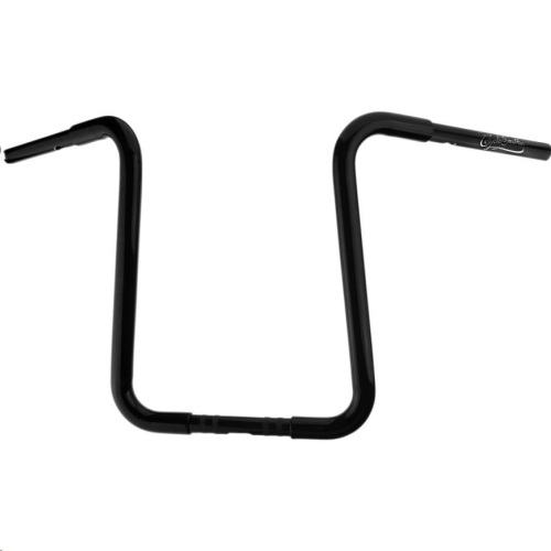 Cyclesmiths - Cyclesmiths 1-1/4in. California Lane-Splitter Ape Handlebar for 1in. Clamp Area - 16in. Rise - Gloss Black - 113CA16TBWBPH