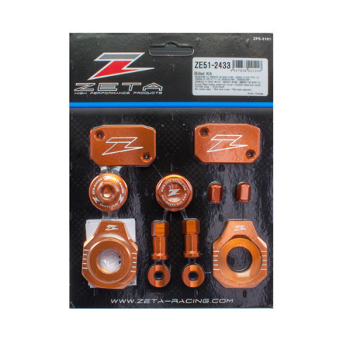 ZETA - ZETA Billet Kit - Orange - ZE51-2433