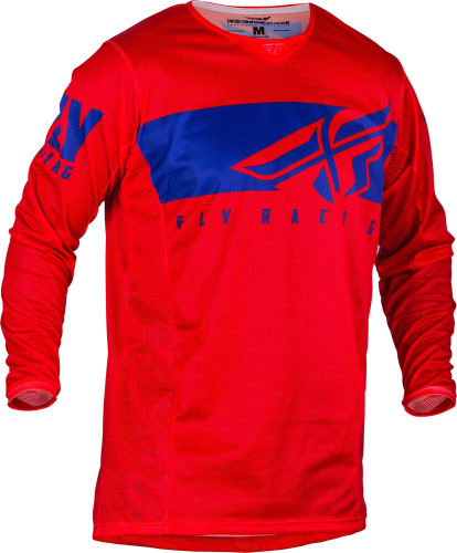 Fly Racing - Fly Racing Kinetic Mesh Shield Youth Jersey - 373-312YX - Red/Blue - X-Small