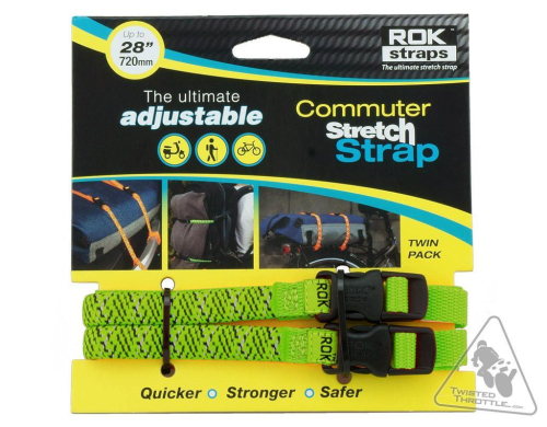 ROK Straps - ROK Straps Commuter Strap - Black/Green/Reflective - ROK10330
