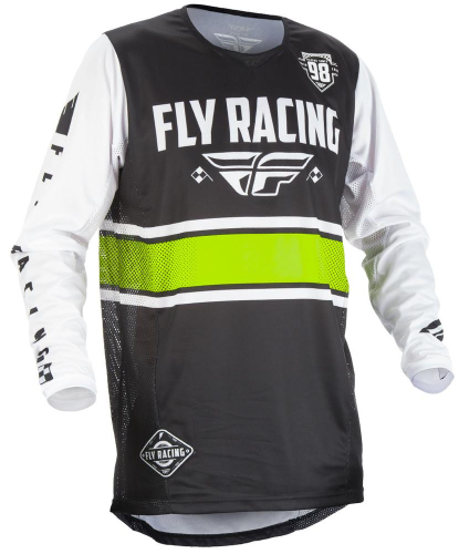 Fly Racing - Fly Racing Kinetic Era Jersey - 371-420M - Black/White - Medium