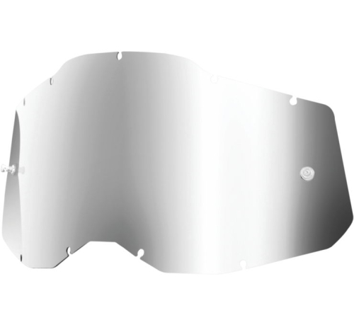 100% - 100% Lens for Racecraft 2/Accuri 2/Stratus 2 Goggles - Silver Mirror - 59078-00001