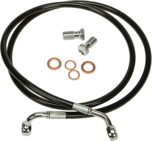 HardDrive - HardDrive Black Vinyl Brakeline Kit - (-4in.) Length - HD-1200-BK