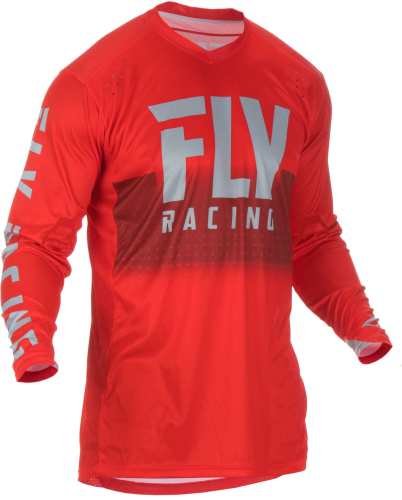 Fly Racing - Fly Racing Lite Hydrogen Jersey - 372-722S - Red/Gray - Small