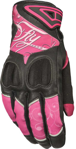 Fly Racing - Fly Racing Venus Womens Gloves - #5884 476-6121~4 - Pink/Black - Large