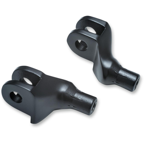 Kuryakyn - Kuryakyn Tapered Footpeg Adapters Mounts - Black - 8875