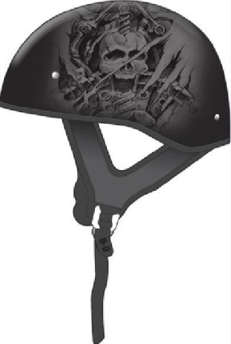 G-Max - G-Max GM65 Tormentor Helmet - G1654073 - Tormentor Flat Black/Silver - X-Small