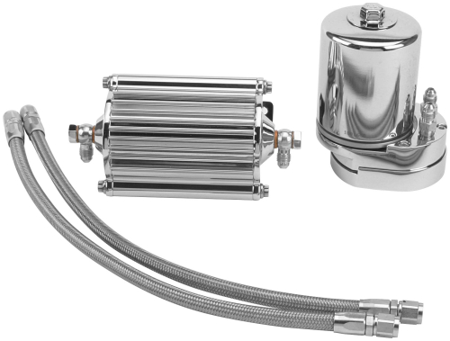 Feuling - Feuling Oil Filter Cooler - Chrome - 2002