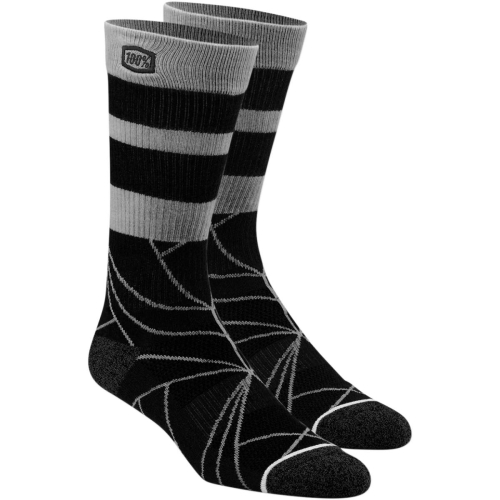 100% - 100% Fracture Casual Socks - 24016-001-18 - Black - Lg-XL