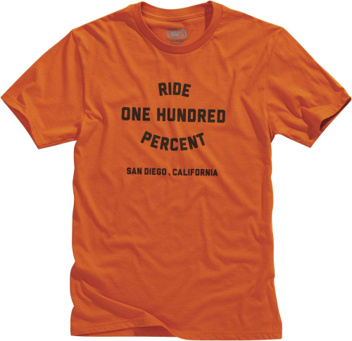 100% - 100% Warez T-Shirt - 32118-361-10 - Heather Orange - Small