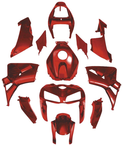 Yana Shiki - Yana Shiki Fairing Kit - Red - BKH203RED