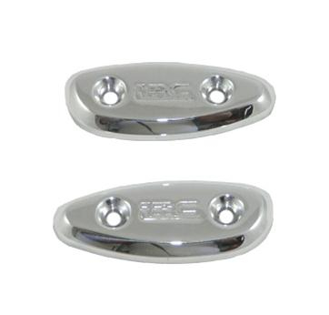 Yana Shiki - Yana Shiki LRC Mirror Block-Off Plates - Chrome - CA2802LRC