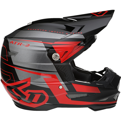 6D - 6D ATR-2 Mach Helmet - 12-3326 - Red/Gray/Black - Medium