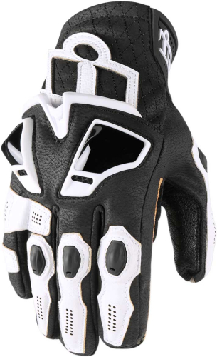 Icon - Icon Hypersport Short Gloves - 3301-3553 - White - Large