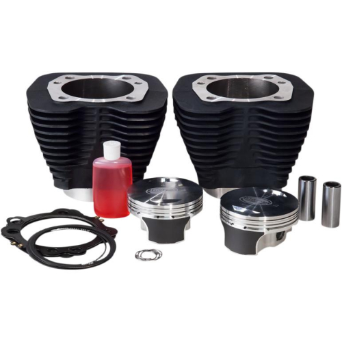 Revolution Performance - Revolution Performance Monster Big Bore Kit (124in. Flat Top) - Bore 4.250in. - 11:1 Compression - Black - 201-127W